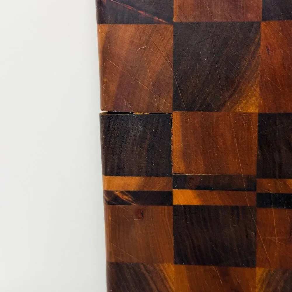 Handmade End Grain Wood Cutting Board Butcher Block Charcuterie Serving Board